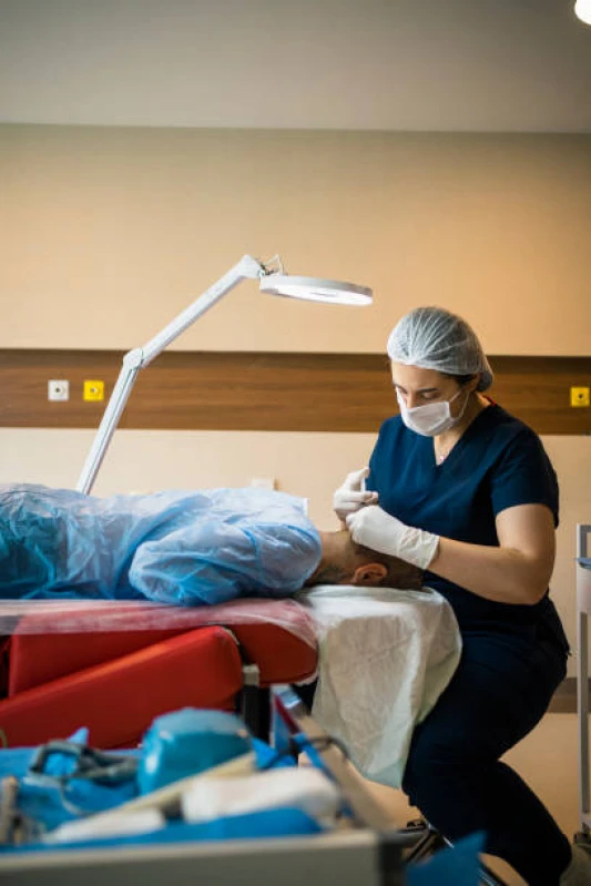 procedimento para implante de cabelo